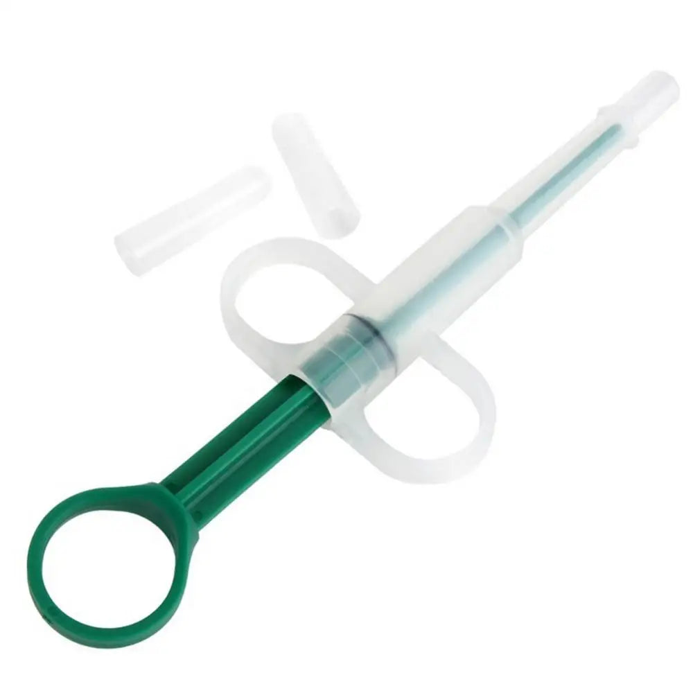 Dispozitiv pentru administrarea pastilelor și medicamentelor la câini și pisici – Injector pentru pastile și seringă de alimentare.