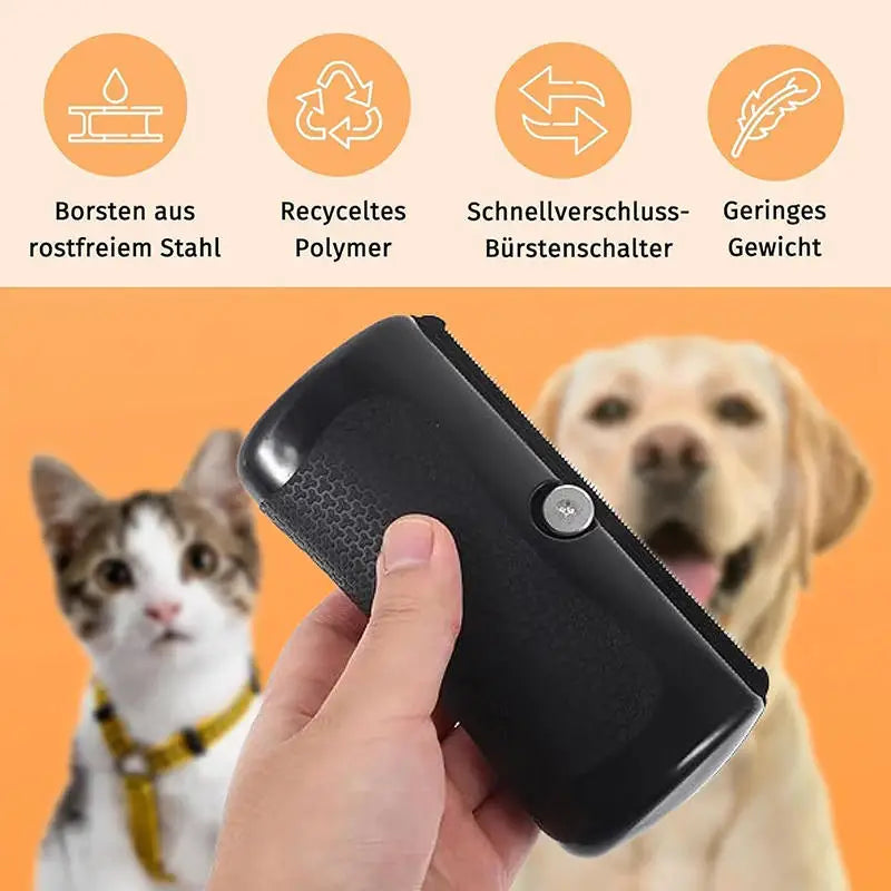 Perie profesională pentru îndepărtarea părului de animale – Multifuncțională, ergonomică, pentru câini și pisici.
